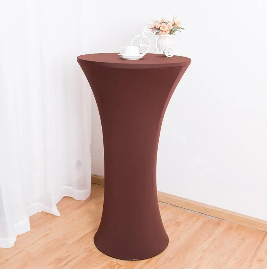 Обложка для свадебного стола из спандекса ткань коктейльного лайкра высокий