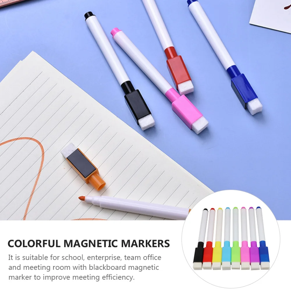 

1 Set 24pcs Whiteboard Colorful Magnetic Markers for Office (Assorted Color)