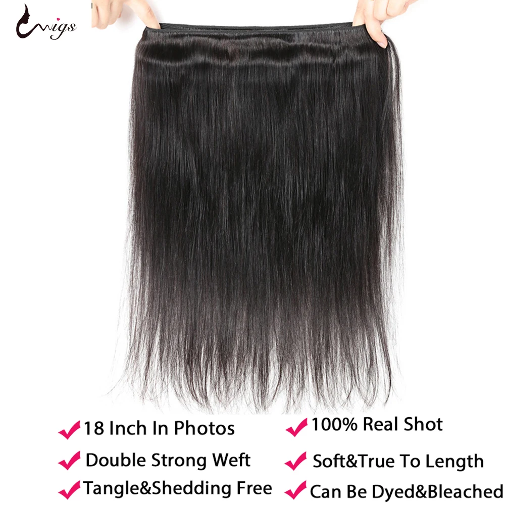 Пряпряди UWIGS, бразильские пупряди волос, 100% человеческие волосы Remy для наращивания, 30, 32, 34, 36, 38, 40 дюймов, можно окрашивать от AliExpress WW