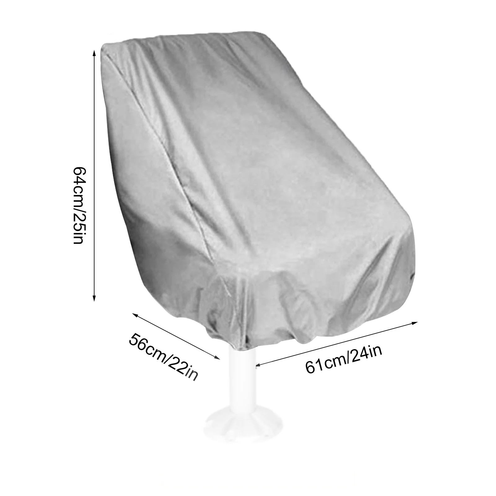 

Outdoor Foldable Boat Seat Cover Ship UV Resistant Yacht Captain Chair Elastic Closure Dust Helmsman Protection Waterproof Cover