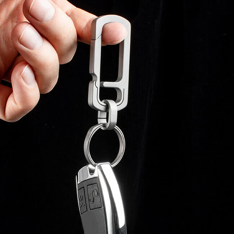 Высокая Durance Брелок 25 кг нагрузки Титан карабины из сплава крюк Открытый легкий