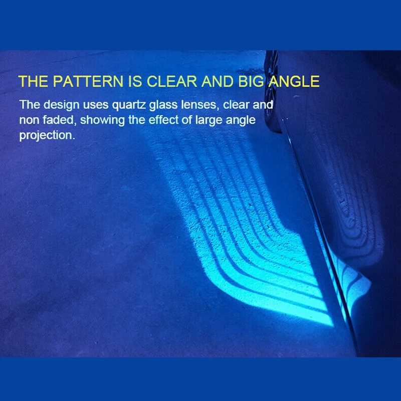 

Car Angel Wings Atmosphere LED Welcome Carpet Lamp Multi-Colorful Door Light Wings of Dream Car Fit All Cars