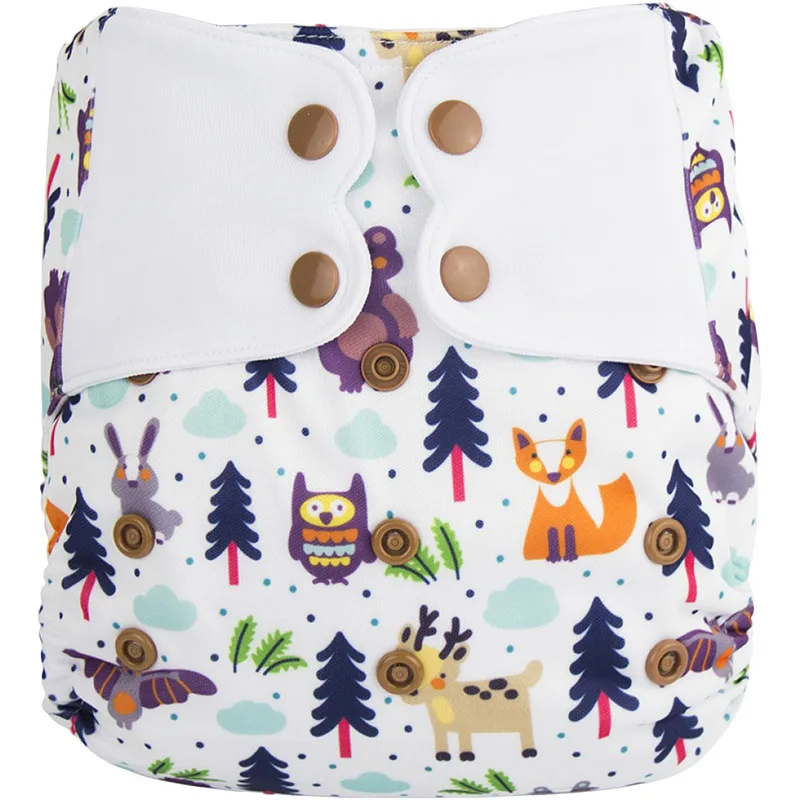 Elfappy новый принт! Чехол для подгузника без карманов моющиеся детские подгузники
