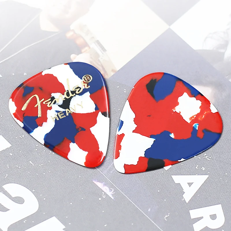 fender 1 pc klassische plektrum celluloid gitarre picks konfetti akustische elektrische glatte gitarre pick zubehör gitarre teile free global shi