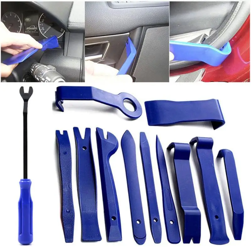 

Audio Removal Installer Pry Kit Repair Tool Auto Car Removal Tools 16pcs Car Radio Panel Door Clip Panel Dashboard Interior Trim