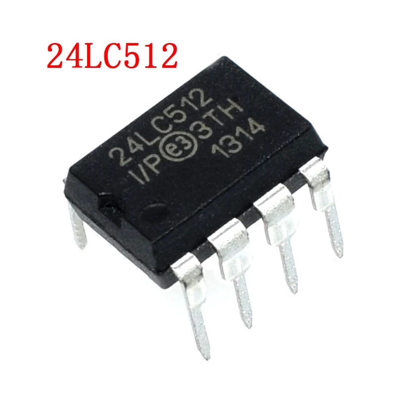 10 шт./лот 24LC512 I/P DIP 8 IC|Интегральные схемы| |