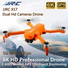 JJRC X17 Двухъядерный Intel Hd камеры Drone 5g Wi-Fi 6k Gps складной бесщеточный мотор Rc Дрон Квадрокоптер вертолет для фотографии дрона с дистанционным управлением