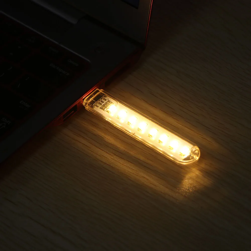 Мини USB гаджет светодиодный светильник книжный s 8 светодиодов 5730 SMD для ПК