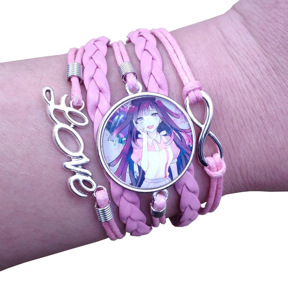 

19 Styles Anime Danganronpa:Trigger Happy Havoc Monokuma Multilayer Leather Bracelet Punk Time Gem Women Men Girl Boy Gift DWLP