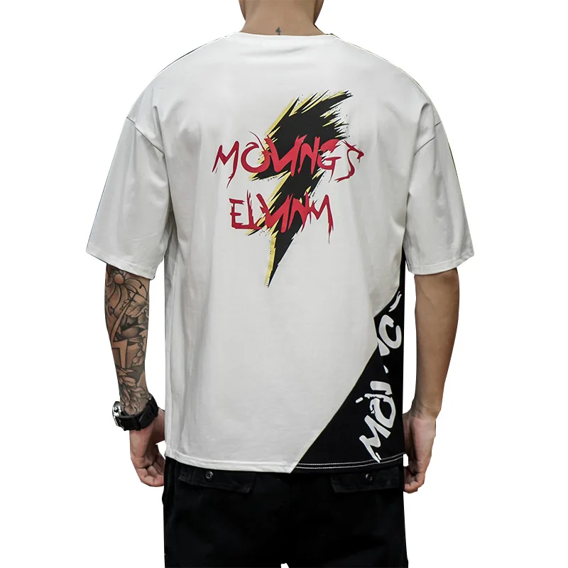 Мужская хлопковая модная футболка белые забавные мужские летние футболки