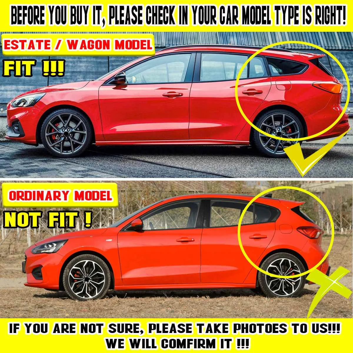 

Glossy Black Car Rear Trunk Spoiler Lip Boot Wing Lip Rear Wing Spoiler For Ford For Focus Mk4 Wagon / Estate 2019 2020 2021