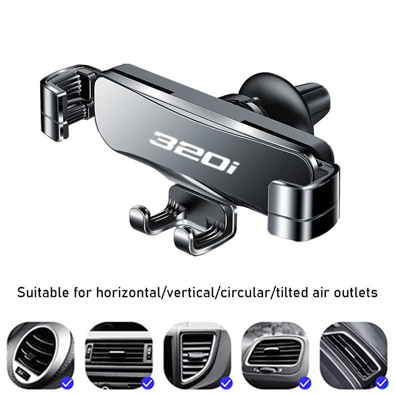 Car Phone Holder Metal Auto Air Outlet Mobilephone GPS For BMW 340d 335d 330d 328d 325d 320d 318d 316d 340i 335i