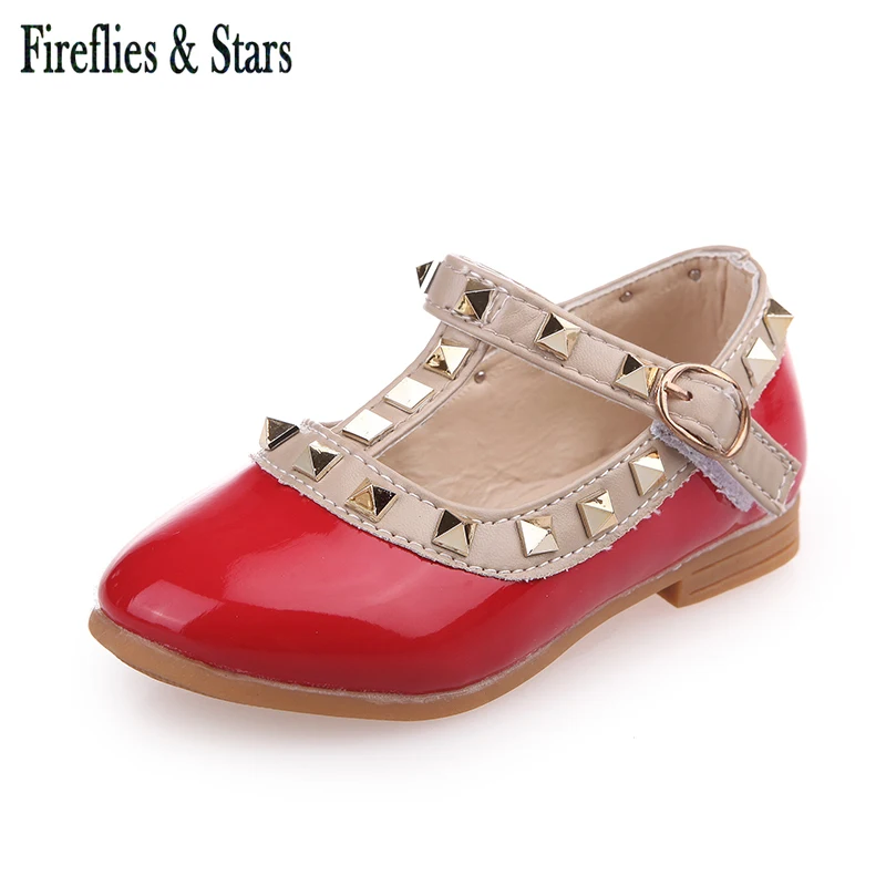 Обувь для девочек на весну-лето детская модная обувь принцессы из лакированной