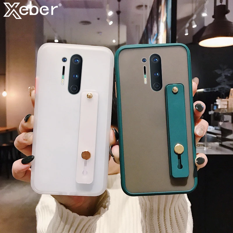 Прозрачный матовый противоударный чехол держатель для телефона OnePlus 9 Nord N10 8 8T 7 7T