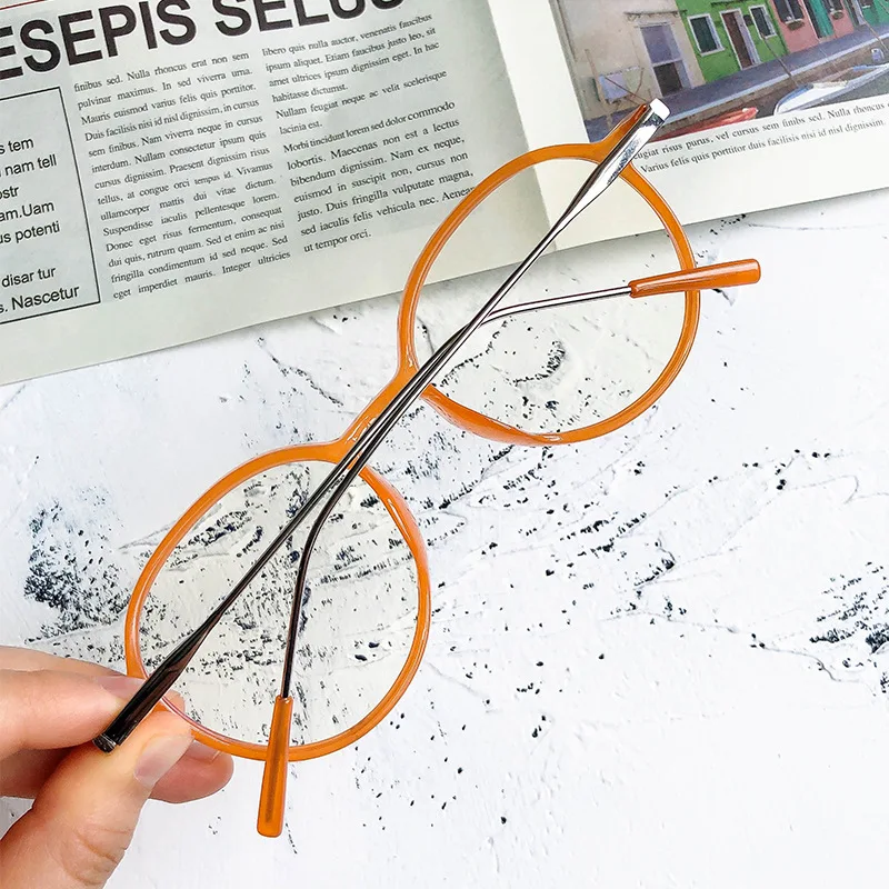 Очки для чтения унисекс Модные Винтажные круглые очки с защитой от сисветильник