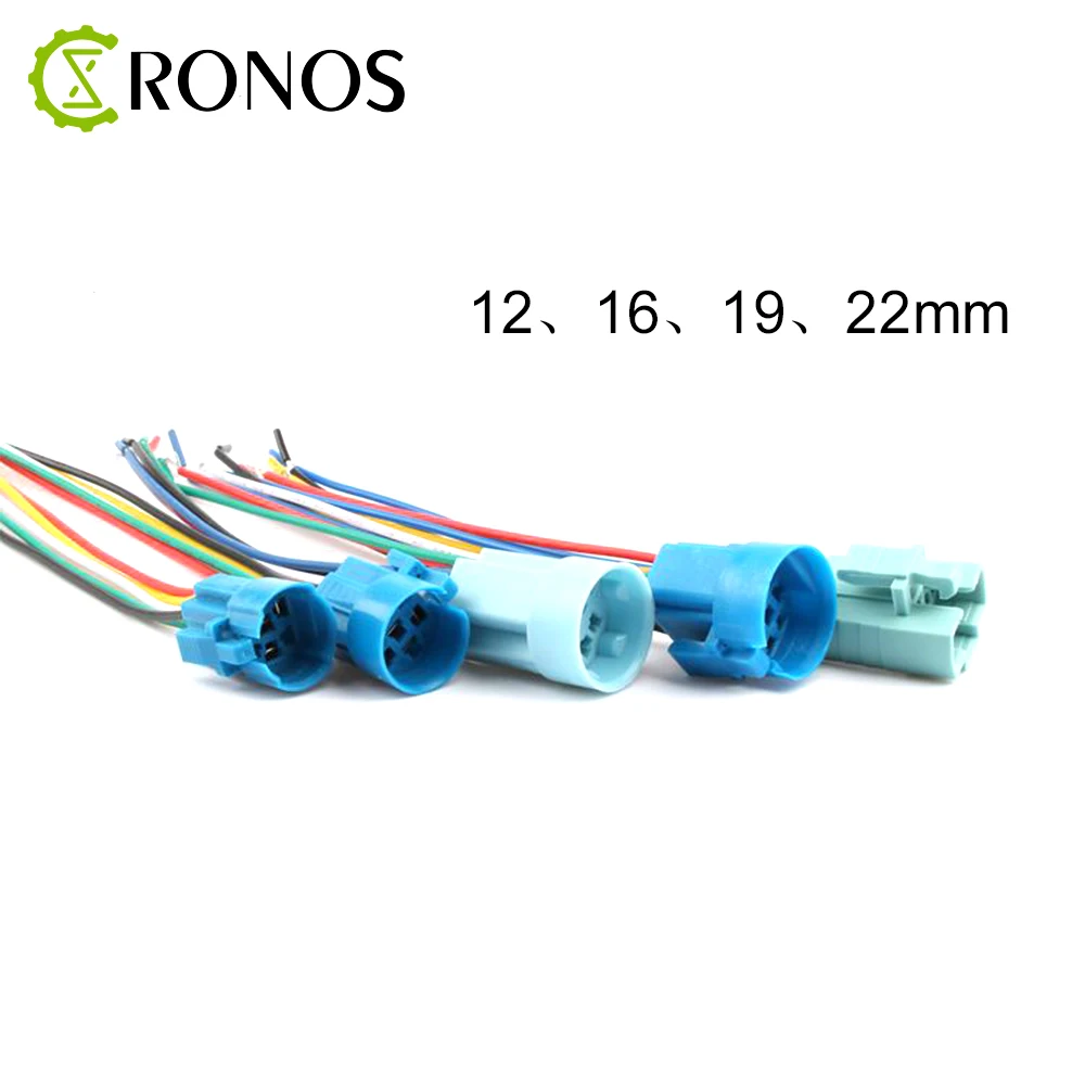 

16mm19mm22mm Metal Button Connector Connection Base 3/5/6 Wire Connector