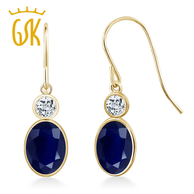 Драгоценный камень Сапфир ювелирные изделия 2 32 Ct Овальный Синий натуральный