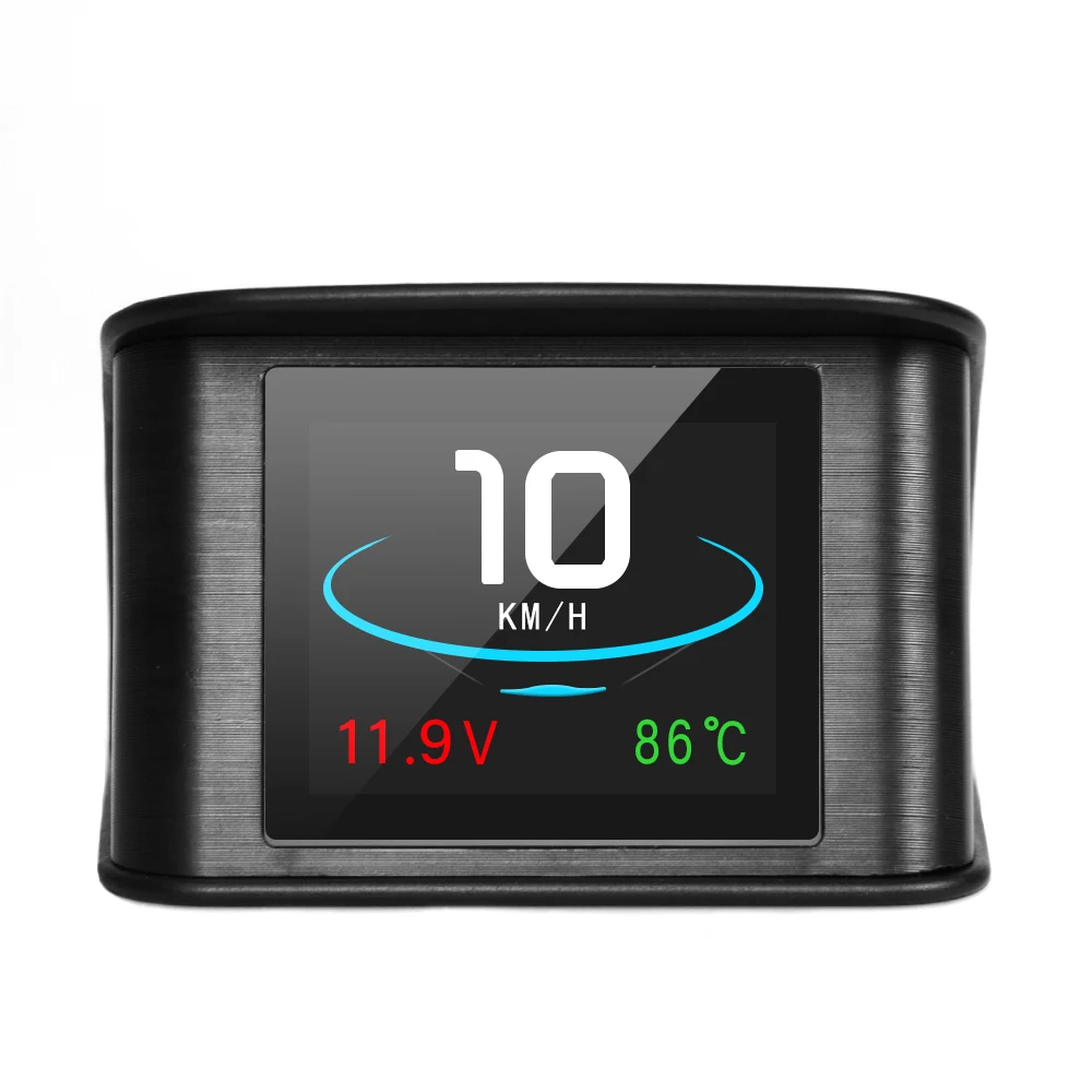 P10 Head Up дисплей поездки бортовой компьютер автомобиль цифровой OBD2 Пробег OBD вождения компьютер дисплей спидометр датчик температуры