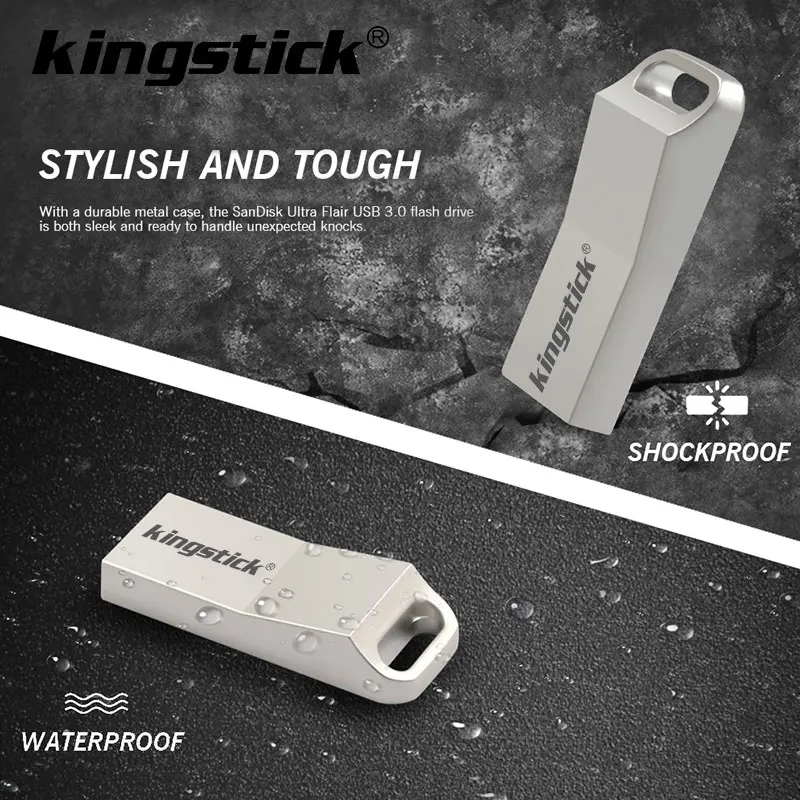 Водонепроницаемый металлический usb флэш-накопитель 8 Гб 16 32 64 128 2 0 флэш-карта