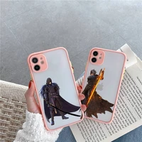 tales of arise phone case for iphone 12 11 mini pro xr xs max 7 8 plus x matte transparent pink back cover