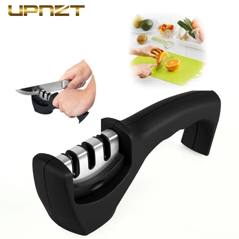 Профессиональная точилка для ножей 3 этапа кухонный точильный камень нож станок