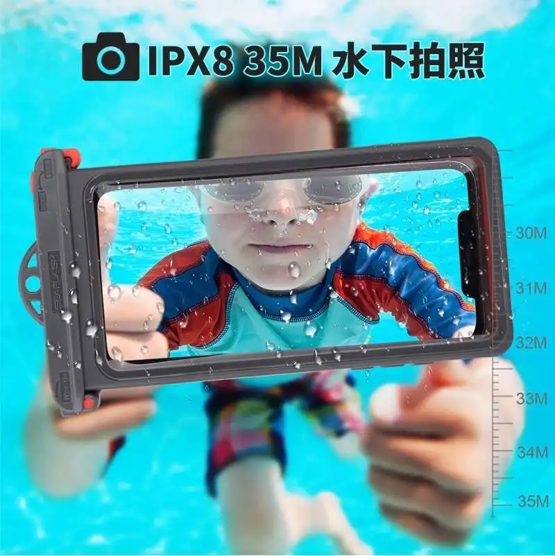 IPX8 поплавок водонепроницаемый чехол для iPhone 11 Pro Max 12 XS 7 8 Plus плавательный реальные