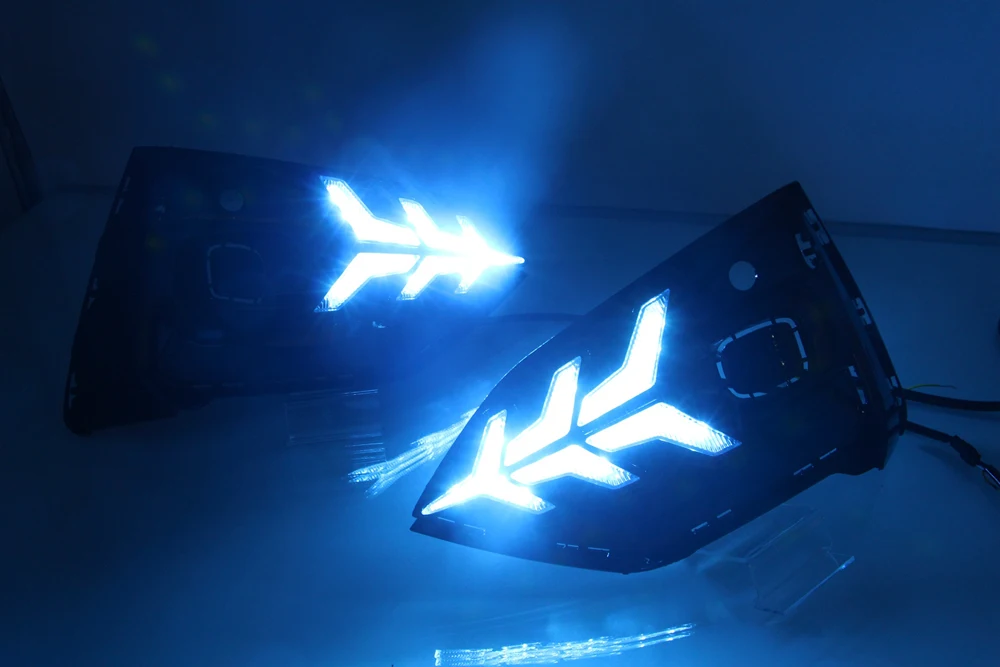 LED DRL лампы для Ford Focus ST он-лайн 2019 Светодиодный дневной светильник 3 цвета Дневной