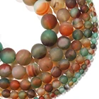 1 ниткалот 4 6 8 10 12 мм матовые разноцветные бусины с павлиньими агатами Круглые бусины для самостоятельного изготовления браслетов и ювелирных изделий