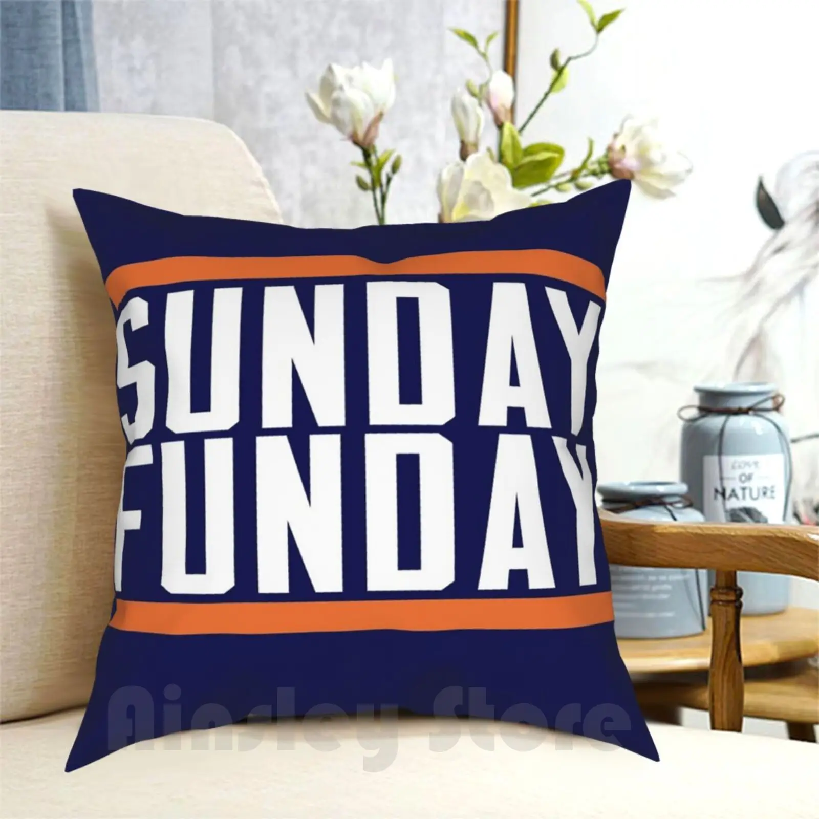 

Наволочка Funday с принтом, домашняя мягкая наволочка с принтом, понедельник, воскресенье, футбольные спортивные медведи, Чикаго, медведь