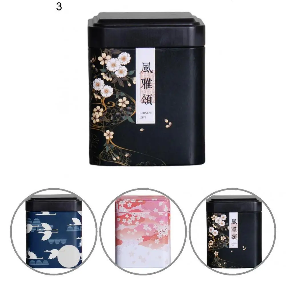 

Stylish Storage Container Long Lasting Eco-friendly Easy Opening Airtight Storage Canister Box Tea Leaves Cans Tea Caddy