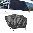 2 шт. автомобиля Средства для укладки волос козырек от солнца авто защита от ультрафиолетовых лучей Шторы Солнцезащитная бленда для бокового окна автомобиля сетка солнцезащитный козырек окна защиты Плёнки
