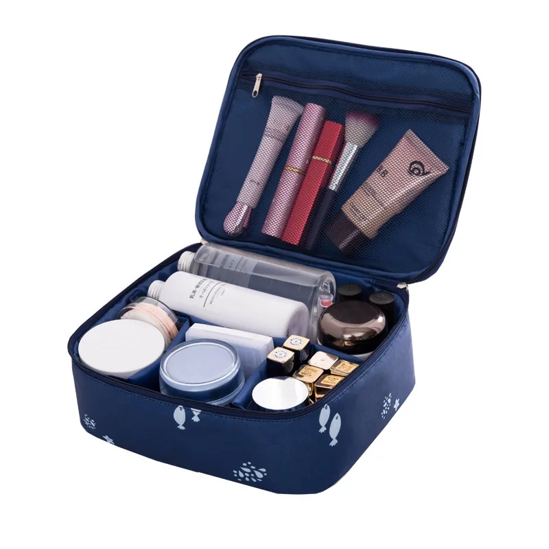 

New simple portable cosmetic bag ladies waterproof storage bag printing portable travel toiletry bag