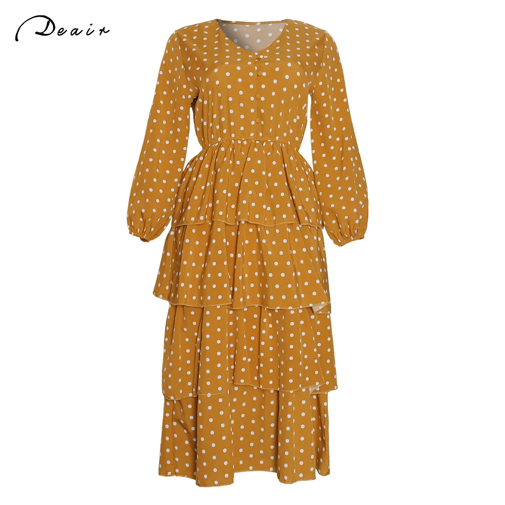 

African Print Dresses for Women Dashiki Polk Dot Pleated African Clothes Plus Size Vestidos Africa Long Dress Christmas Robe