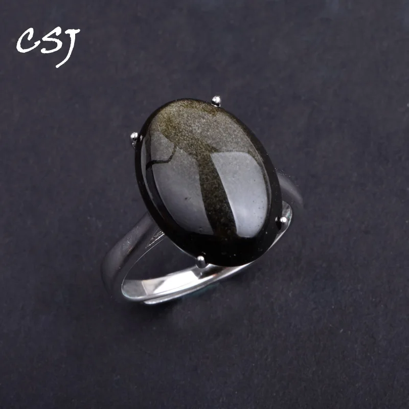 Женское и мужское кольцо из серебра 925 пробы с крупным камнем|Кольца| |