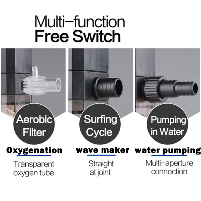 Аквариумный погружной фильтр SUNSUN Мощный насос генератор оксигенации воды волн