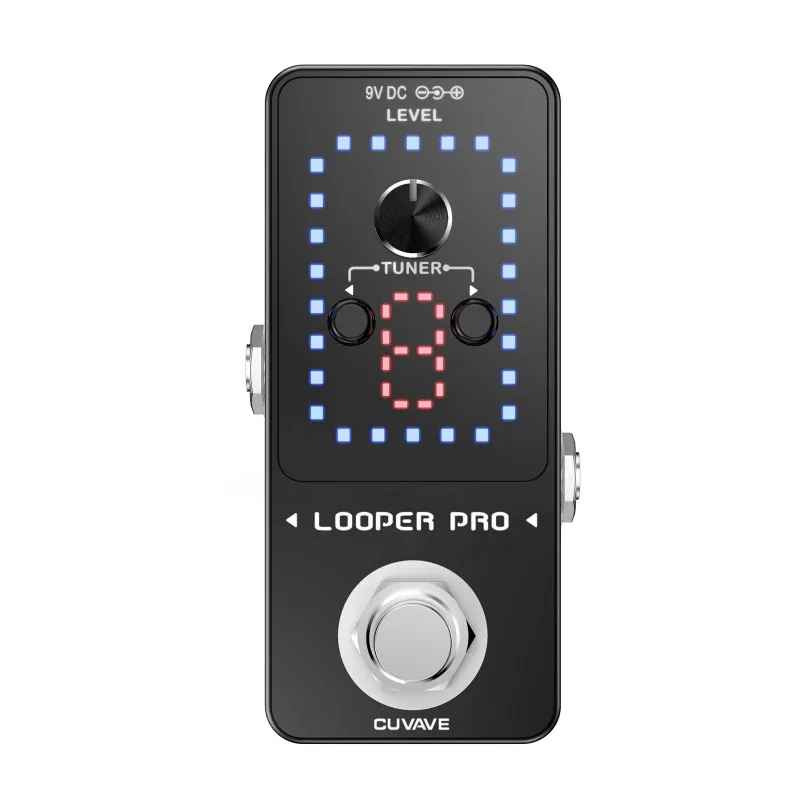 CUVAVE LOOPER PRO Guitar Loop Pedal 9 Loops Total 40 Minutes Recording Time Unlimited Overdubs With Tuner Function |