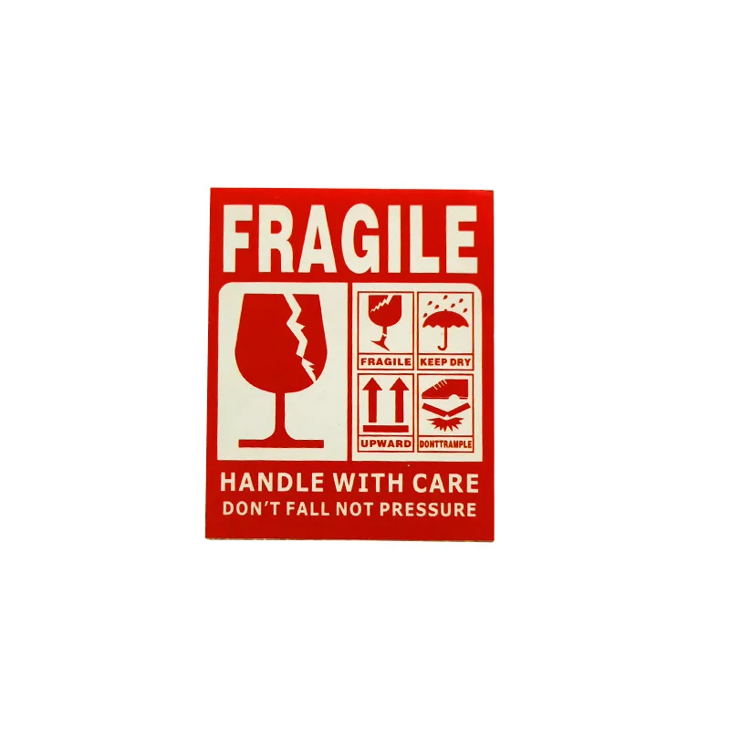 50 шт. английская неустойчивая Предупреждение ющая наклейка для этикеток