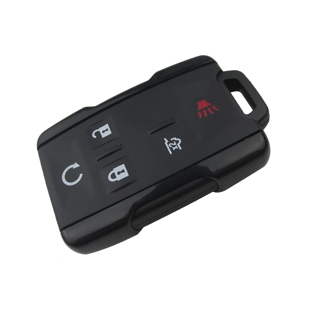 Black OkeyTech Автозапуск ключ дистанционный ключ для автомобиля в виде ракушки для Chevrolet Cadillac Escalade ESV Silverado Sierra пригородный Тахо 4+ 1 Тревожная кнопка - Цвет: Black