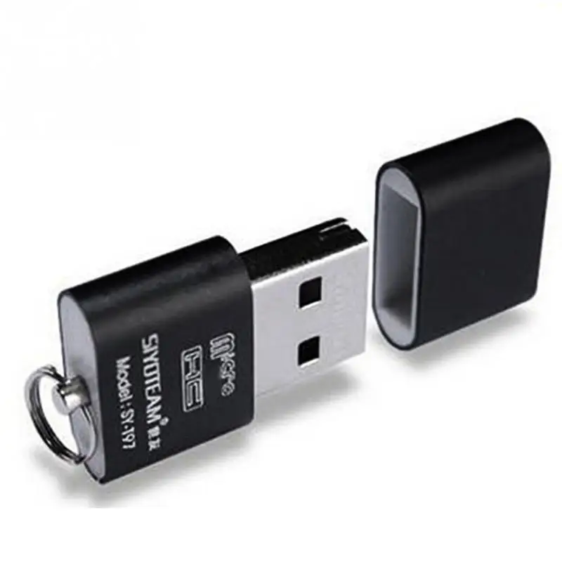 Портативный мини USB 2 0 Micro TF T Flash кардридер адаптер флэш накопитель память оптовая