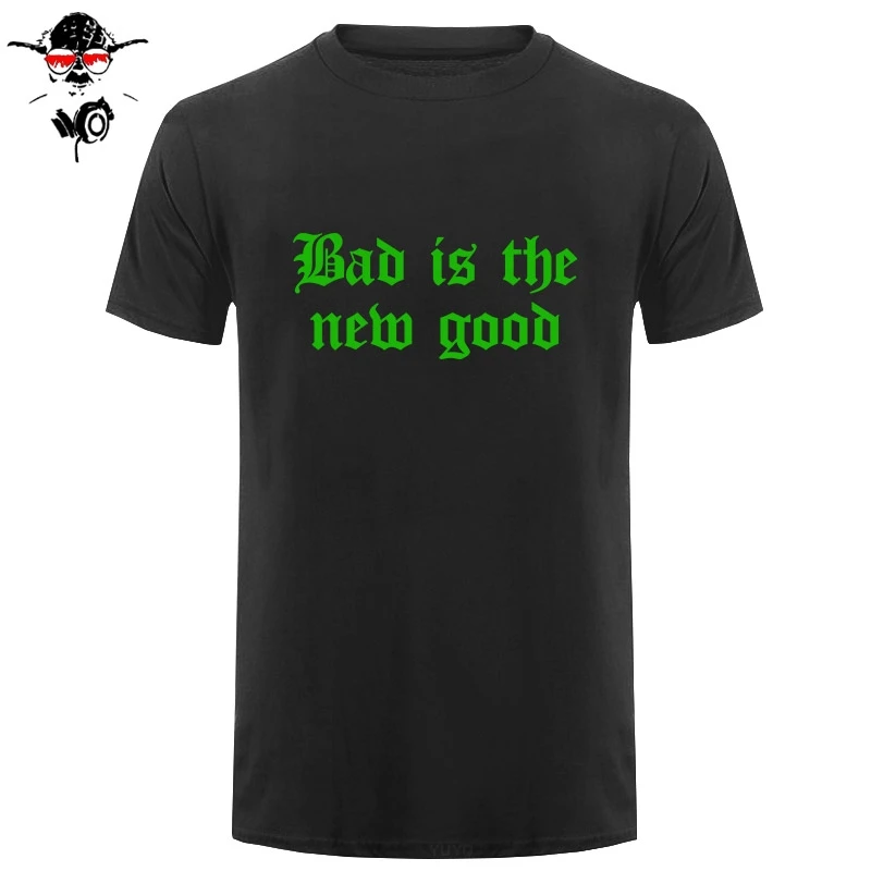 BAD IS THE NEW GOOD Мужская футболка с принтом слоган SWAG хипстер RELIGION CROSS топ унисекс