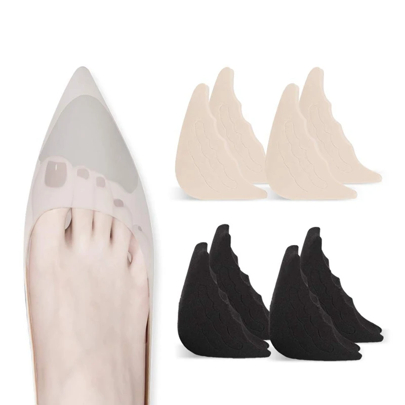 

4 Pairs Toe Filler Inserts Adjustable Toe Plug Reusable Shoe Filler for Too Big Shoes for Women Men Unisex Pumps Flats Sneakers