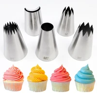 cream nozzles pastry socket 5pcs extra large cupcake paper cups cream nozzles cake decorating tools for pastry piping bag baking