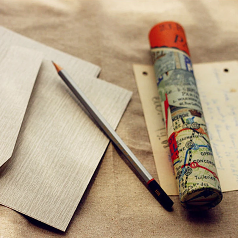 Конверты из зернистой древесины в стиле ретро 10 шт./лот винтажный Европейский