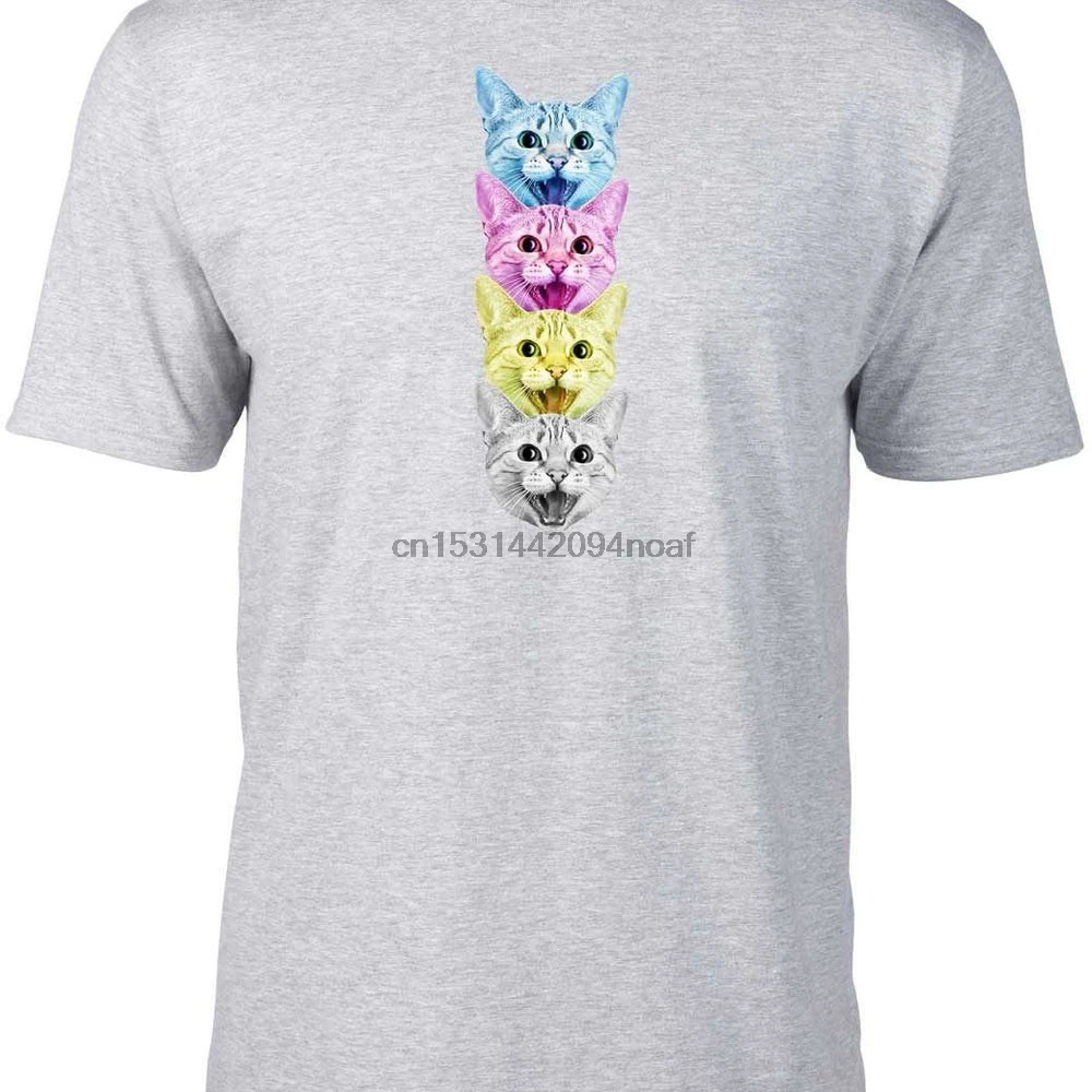 Футболка CMYK Cat | Мужская одежда
