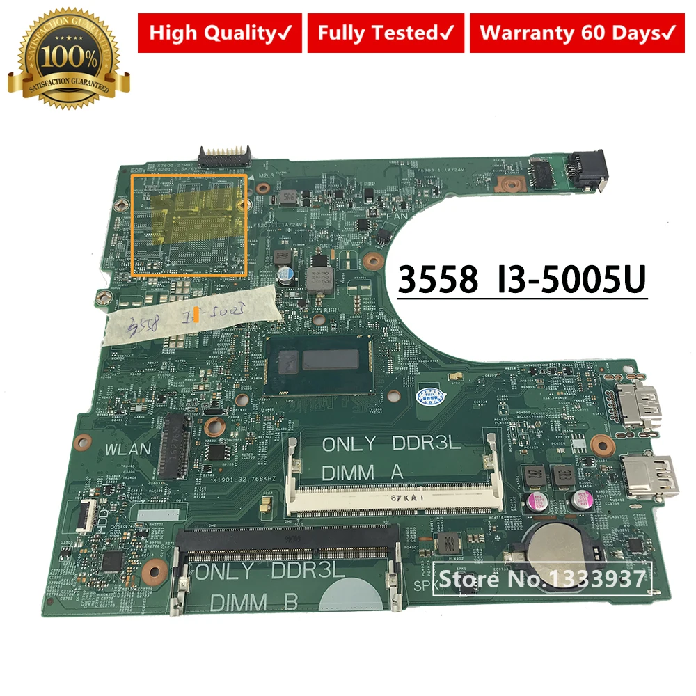 Материнская плата CN 0MY4NH MY4NH для DELL Inspiron 15 3558 3458 материнская ноутбука 14216 1 1xvkn