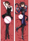 Наволочка Makoto Niijima из мультфильма аниме Persona 5, постельное белье, настраиваемая подушка для обнимания дакимакура 59 дюймов, украшение для тела