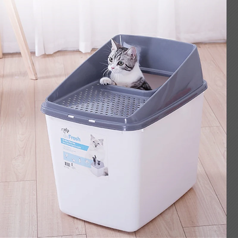 Высококачественная песочница для кошек полностью закрытый дезодорирующий