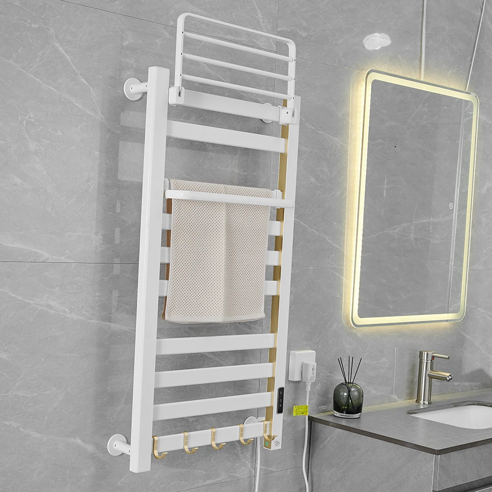 electrical towel dryer rack holder smart home bathroom accessories towel warmer timing control and temperature adjust free global shipping