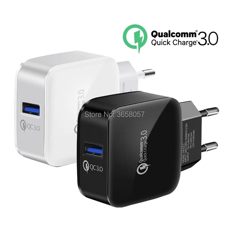 EU US Plug QC 3 0 быстрое настенное зарядное устройство Быстрая зарядка USB адаптер для