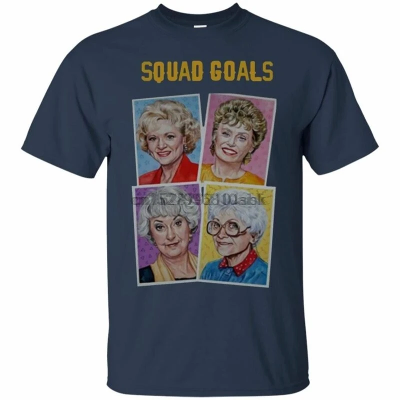 Футболка для девочек с надписью Squad Goals The Golden розовые футболки ТВ шоу S 3XL|Мужские
